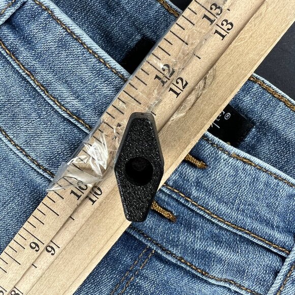 Judy Blue Jeans Women's 34x23* Wide Leg Crop High Rise Blue Stretch Denim Tag 32 - Picture 15 of 16